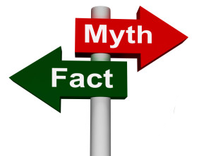 Fact Myth Signpost Shows Facts Or Mythology