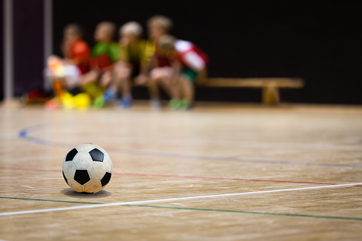 School Gym With Soccer Ball