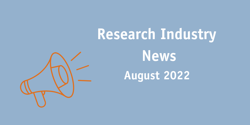 Research Industry News August 2022