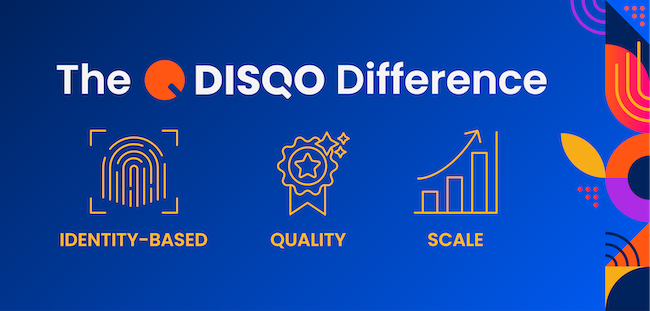 The DISQO Difference: Identity-based, Quality and Scale.