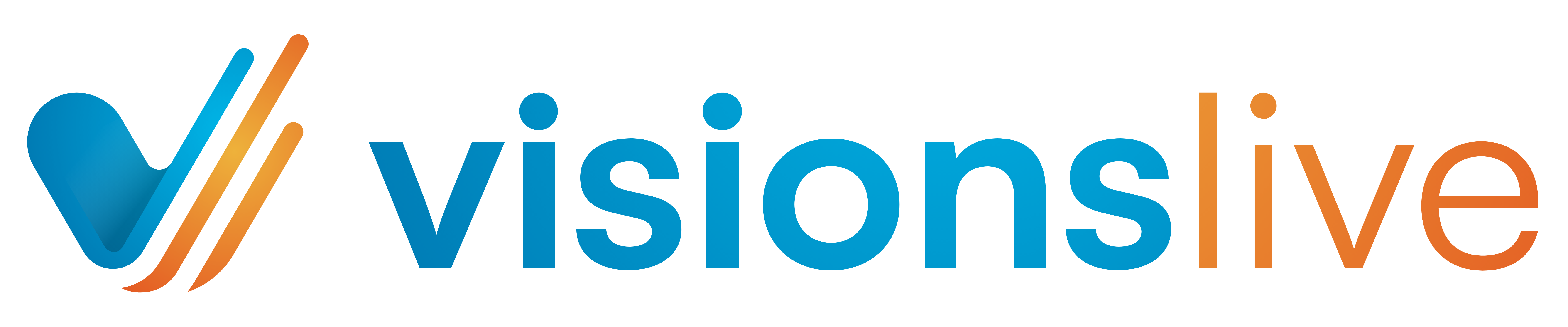 VisionsLive logo with a white background.