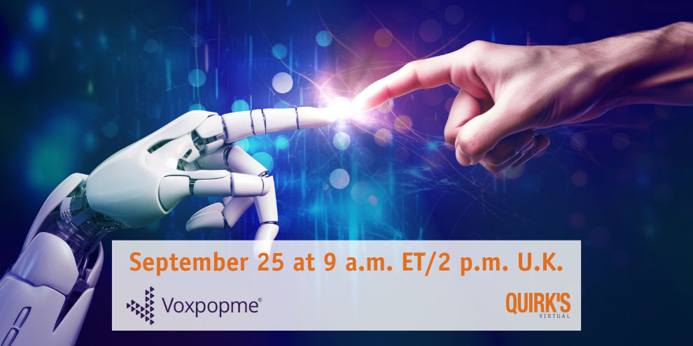 Voxpopme September Virtual Session Diy Research Ai Steamline Qual Research