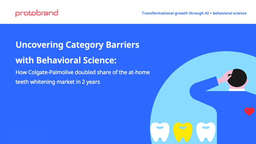 Uncovering Category Barriers With Behavioral Science Colgate Palmolive