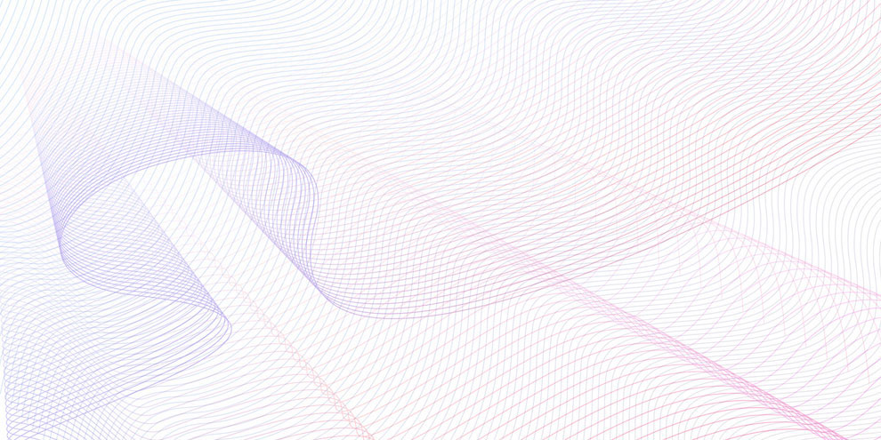 Pink and purple wavelength lines.