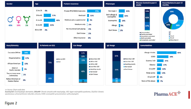 Figure 2 shows the demographic information from a physician chart audit.