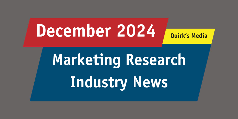 December Marketing Research Industry News 2024